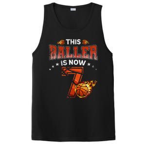 7th Birthday Basketball Player Gifts 7 Years Old PosiCharge Competitor Tank