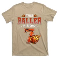 7th Birthday Basketball Player Gifts 7 Years Old T-Shirt