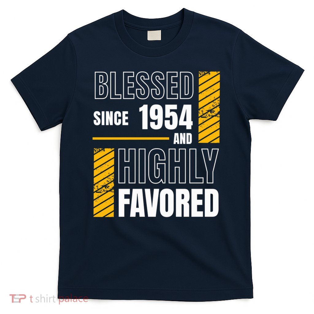 70th Birthday Blessed Football Fan Happy Birthday T-Shirt