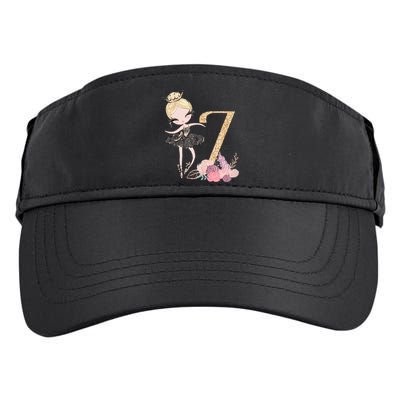 7th Birthday Ballerina Dancer Blonde Ballet Tutu Girl Seven Adult Drive Performance Visor