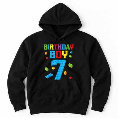 7th Birthday Boy Master Builder Hoodie