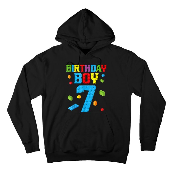 7th Birthday Boy Master Builder Hoodie