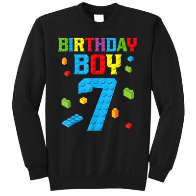 7th Birthday Boy Master Builder Sweatshirt