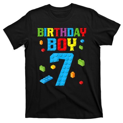 7th Birthday Boy Master Builder T-Shirt