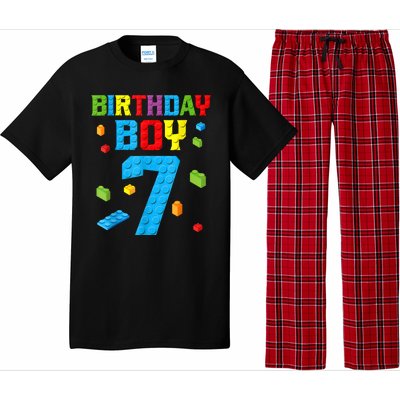 7th Birthday Boy Master Builder Pajama Set