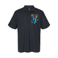 7th Birthday Boy Master Builder Softstyle Adult Sport Polo