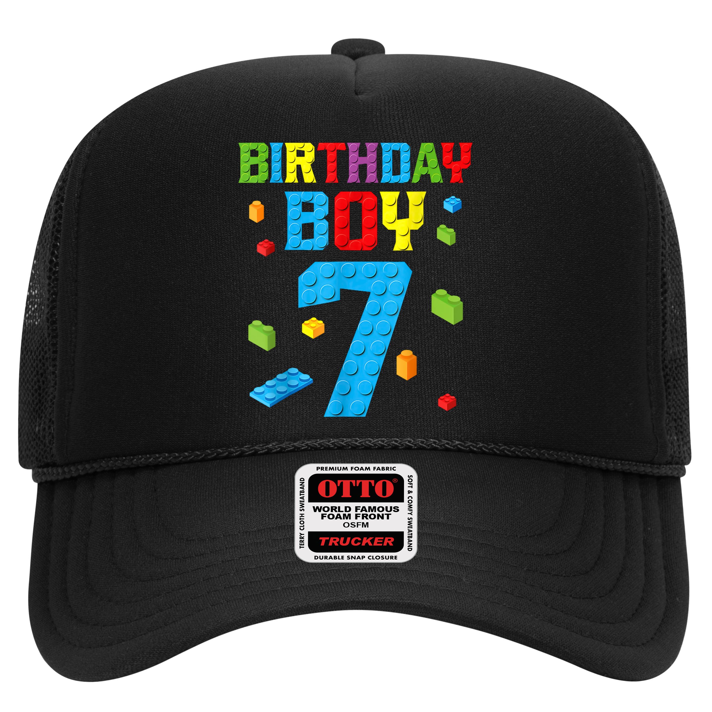 7th Birthday Boy Master Builder Hat
