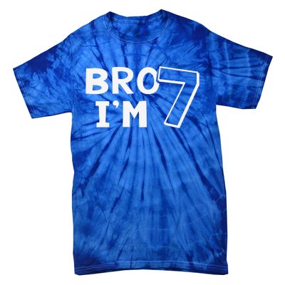 7th Birthday Bro I’m 7 Year Old Seven Seventh Tie-Dye T-Shirt