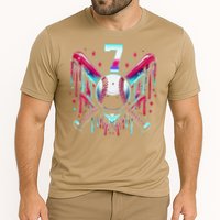 7th Birthday Baseball Home Plate Drip Ice Cream Sprinkle Gift Cooling Performance Crew T-Shirt