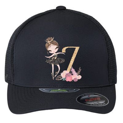 7th Birthday Ballerina Dance School Ballet Flexfit Unipanel Trucker Cap