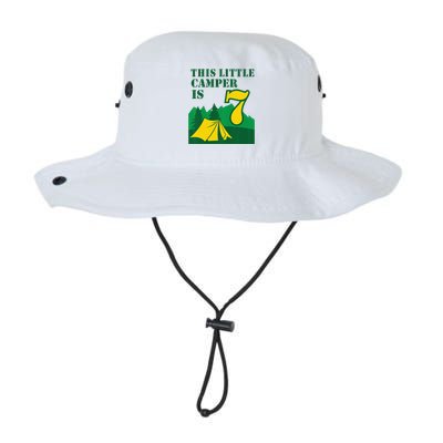 7th Birthday Boyss Camping Summer 7 Year Old Legacy Cool Fit Booney Bucket Hat