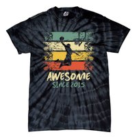 7th Birthday Basketball Player Awesome Since 2015 Vintage Tie-Dye T-Shirt