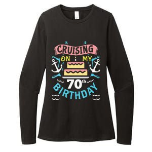 70th Birthday Cruise Trip Men Women Birthday Cruise Womens CVC Long Sleeve Shirt