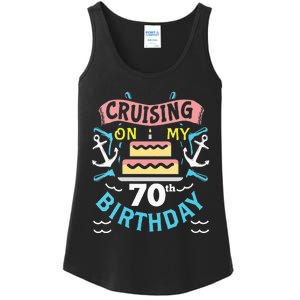 70th Birthday Cruise Trip Men Women Birthday Cruise Ladies Essential Tank