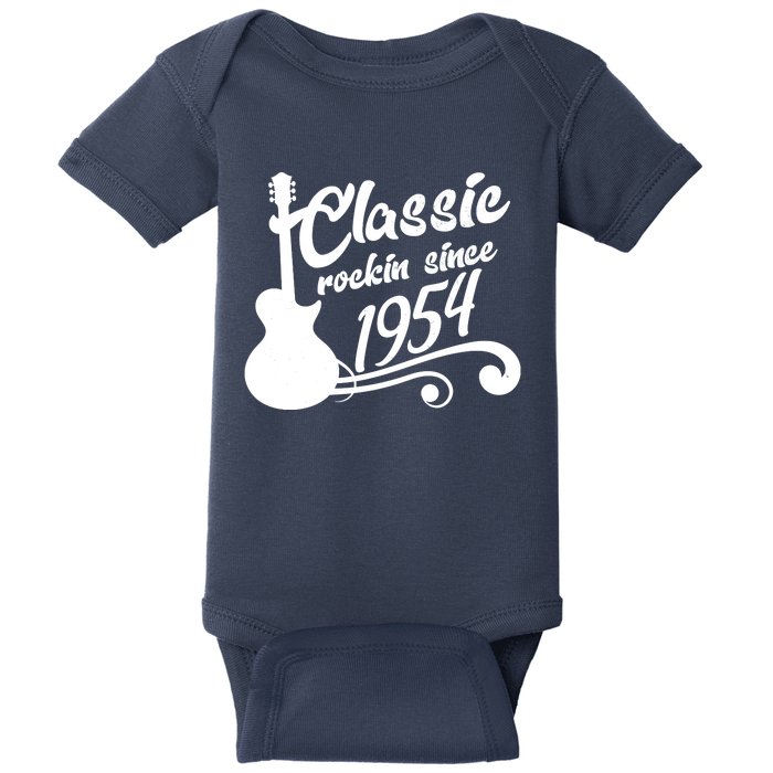 70th Birthday Classic Rockin Since 1954 Baby Bodysuit