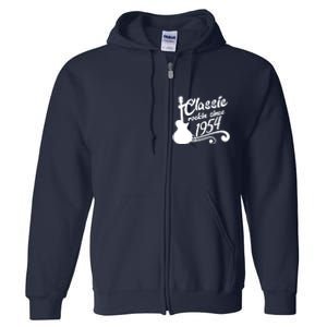 70th Birthday Classic Rockin Since 1954 Full Zip Hoodie