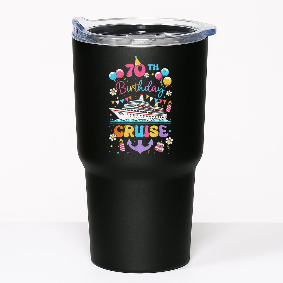 70th Birthday Cruise 70 Years Old Birthday Cruising Crew Tumbler