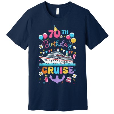 70th Birthday Cruise 70 Years Old Birthday Cruising Crew Premium T-Shirt