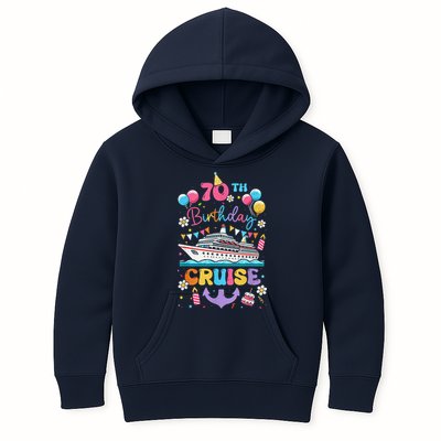 70th Birthday Cruise 70 Years Old Birthday Cruising Crew Kids Hoodie