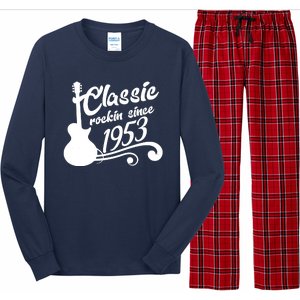 70th Birthday Classic Rockin Since 1953 Long Sleeve Pajama Set