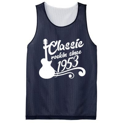 70th Birthday Classic Rockin Since 1953 Mesh Reversible Basketball Jersey Tank