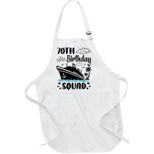 70th Birthday Cruise Vacation 2024 Cruise Matching Group Full-Length Apron With Pockets