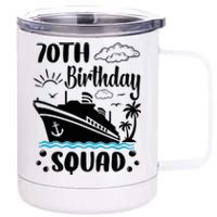 70th Birthday Cruise Vacation 2024 Cruise Matching Group 12 oz Stainless Steel Tumbler Cup