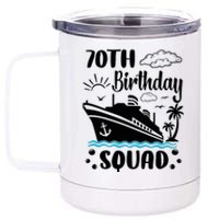 70th Birthday Cruise Vacation 2024 Cruise Matching Group 12 oz Stainless Steel Tumbler Cup