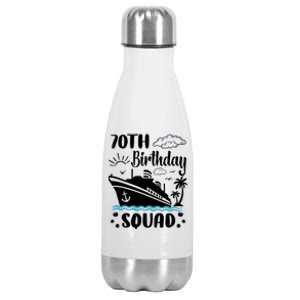 70th Birthday Cruise Vacation 2024 Cruise Matching Group Stainless Steel Insulated Water Bottle