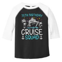 75th Birthday Cruise Squad Gifts 2025 Matching Party Family Toddler Fine Jersey T-Shirt