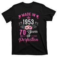 70 Birthday Decorations Women Female 70Th 1953 Birthday T-Shirt