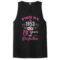 70 Birthday Decorations Women Female 70Th 1953 Birthday PosiCharge Competitor Tank