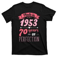 70 Birthday Decorations Women Female 70th BDay 1953 Birthday T-Shirt