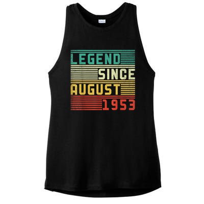 70th Birthday For Men 70 Years Old Vintage Funny Ladies PosiCharge Tri-Blend Wicking Tank