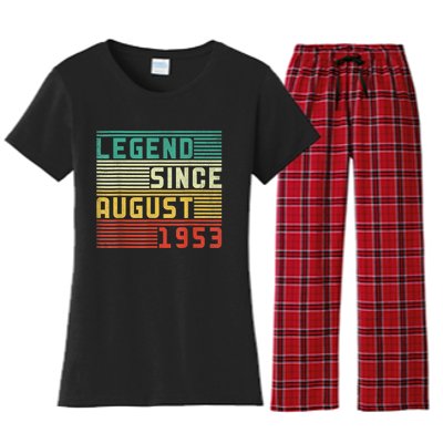 70th Birthday For Men 70 Years Old Vintage Funny Women's Flannel Pajama Set