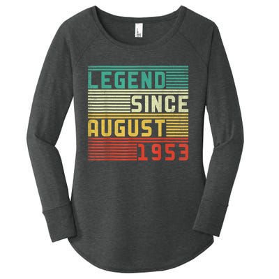 70th Birthday For Men 70 Years Old Vintage Funny Women's Perfect Tri Tunic Long Sleeve Shirt