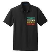 70th Birthday For Men 70 Years Old Vintage Funny Dry Zone Grid Polo