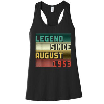 70th Birthday For Men 70 Years Old Vintage Funny Women's Racerback Tank