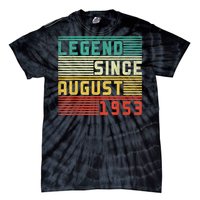 70th Birthday For Men 70 Years Old Vintage Funny Tie-Dye T-Shirt