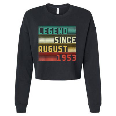 70th Birthday For Men 70 Years Old Vintage Funny Cropped Pullover Crew