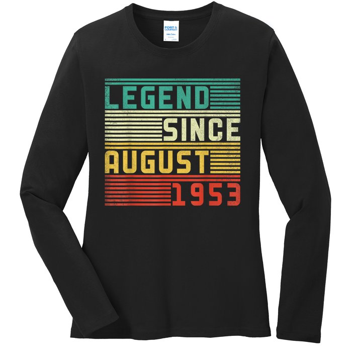 70th Birthday For Men 70 Years Old Vintage Funny Ladies Long Sleeve Shirt