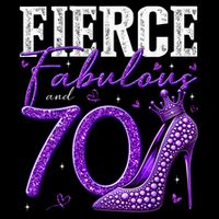 70th Birthday Fierce Fabulous And 70 Year Old Heels Impact Tech Backpack
