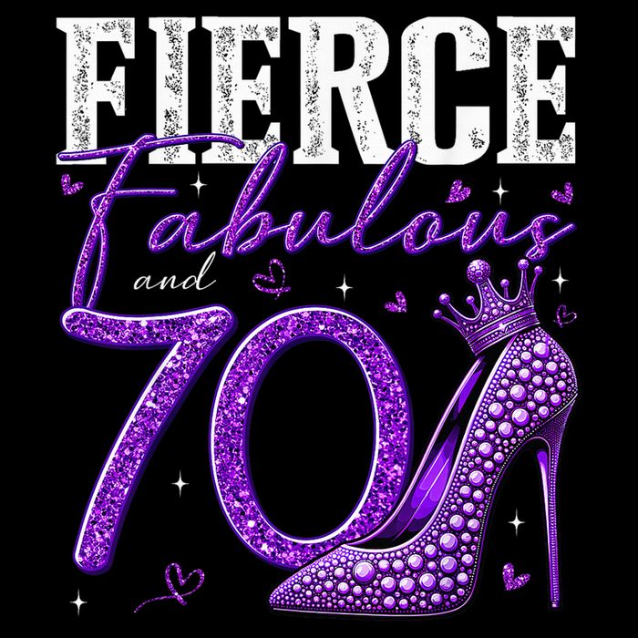 70th Birthday Fierce Fabulous And 70 Year Old Heels Impact Tech Backpack