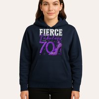 70th Birthday Fierce Fabulous And 70 Year Old Heels Hoodie