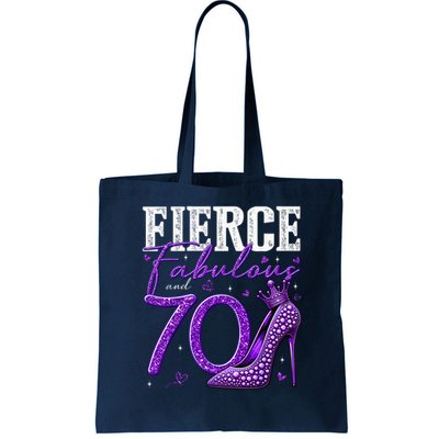 70th Birthday Fierce Fabulous And 70 Year Old Heels Bag