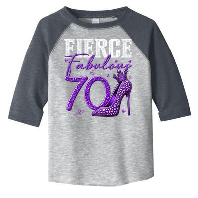 70th Birthday Fierce Fabulous And 70 Year Old Heels Toddler Fine Jersey T-Shirt