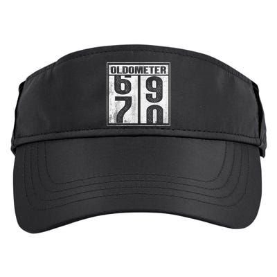 70th Birthday Funny Gift Oldometer 6970 Adult Drive Performance Visor