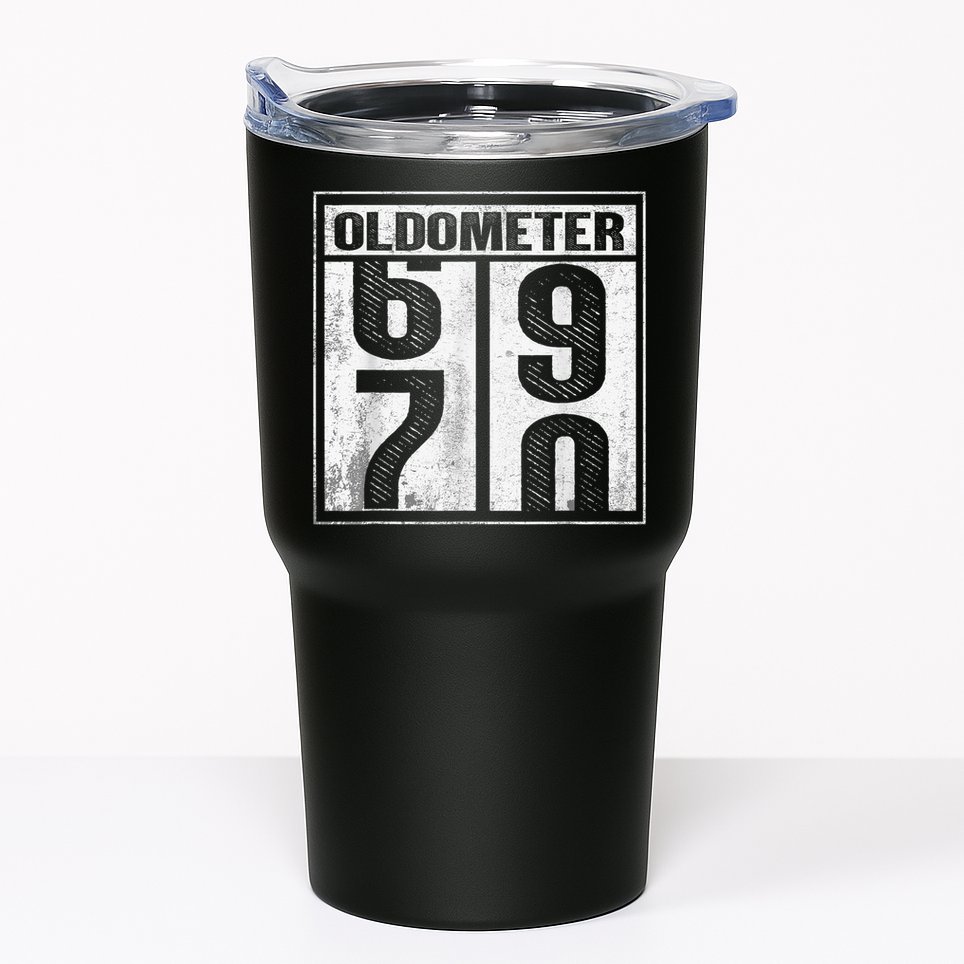 70th Birthday Funny Gift Oldometer 6970 Tumbler