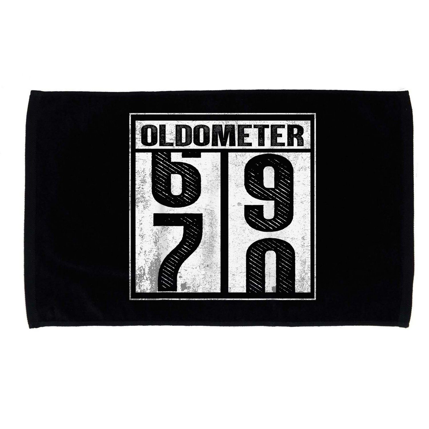 70th Birthday Funny Gift Oldometer 6970 Microfiber Hand Towel