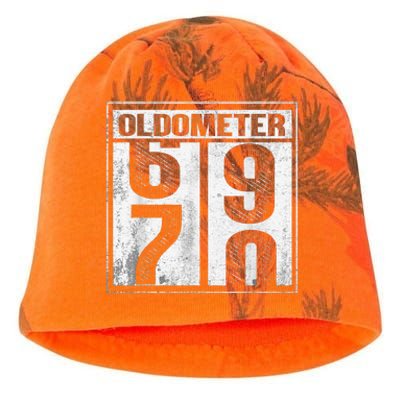 70th Birthday Funny Gift Oldometer 6970 Kati - Camo Knit Beanie